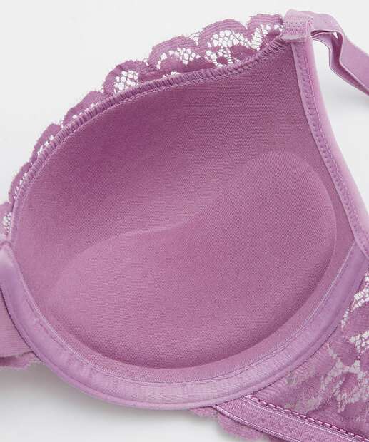 Sutiã De Renda Push Up Com Bojo Marisa