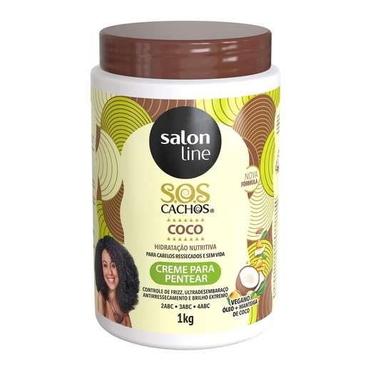 Creme Para Pentear Cachos Coco Salon Line 1kg