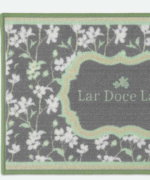 Tapete De Entrada Estampado Kapazi 1 Peça