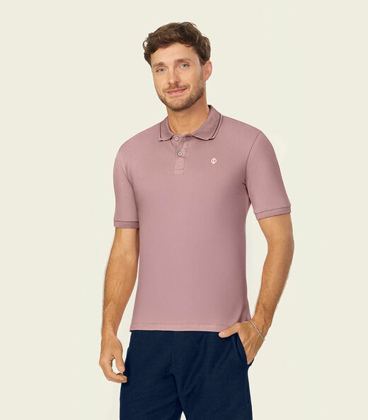 Image_Camisa Polo Masculina Suedine Diametro Rosa