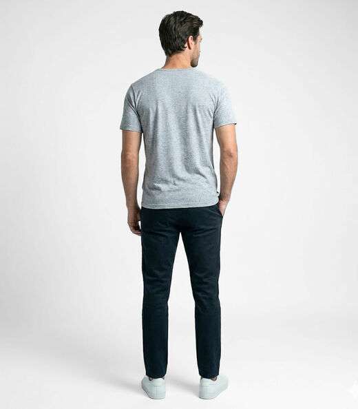 Camiseta Masculina em Meia Malha Botonê Select Cinza