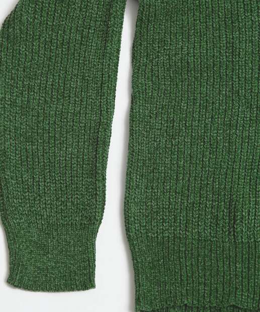 Cardigan Plus Size Feminino Chenille Botões Marisa