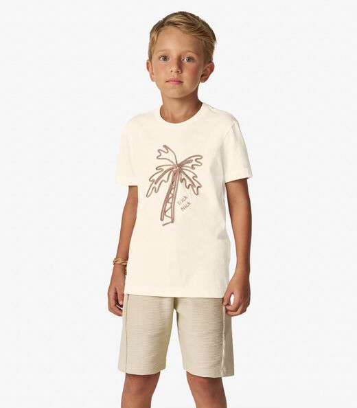 Camiseta Masculina em Meia Malha Trick Nick Off White