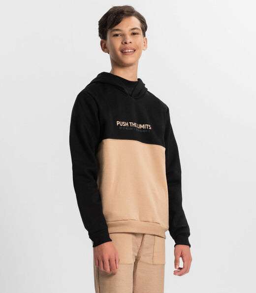 Image_Moletom Juvenil Menino Com Capuz Minty Preto