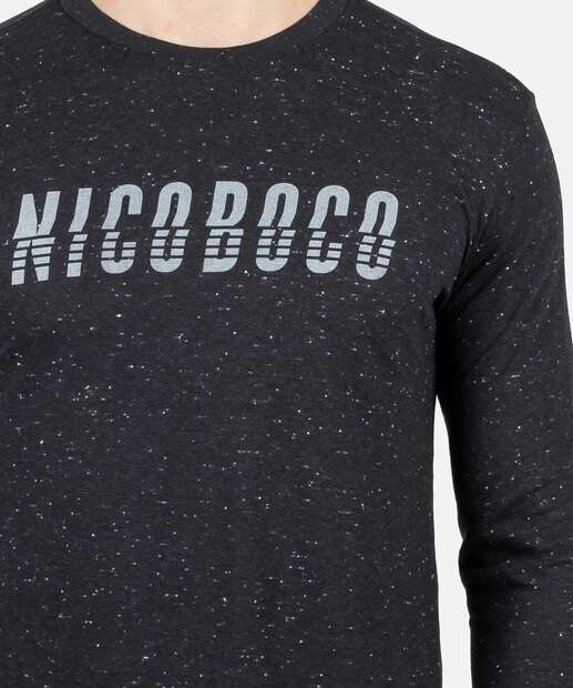 Camiseta Masculina Estampa Frontal Botonê Nicoboco