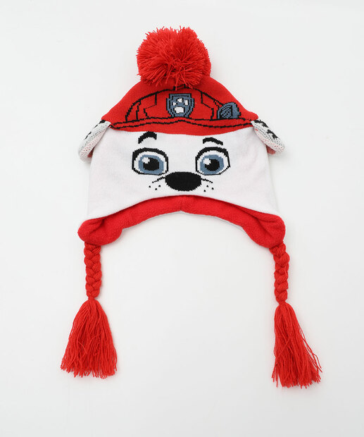 Kit Infantil Touca e Luva Patrulha Canina Tam 4 a 8 Branco