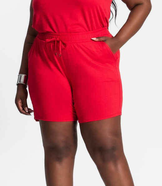 Conjunto Feminino Plus Size 3 Peças Secret Glam Vermelho