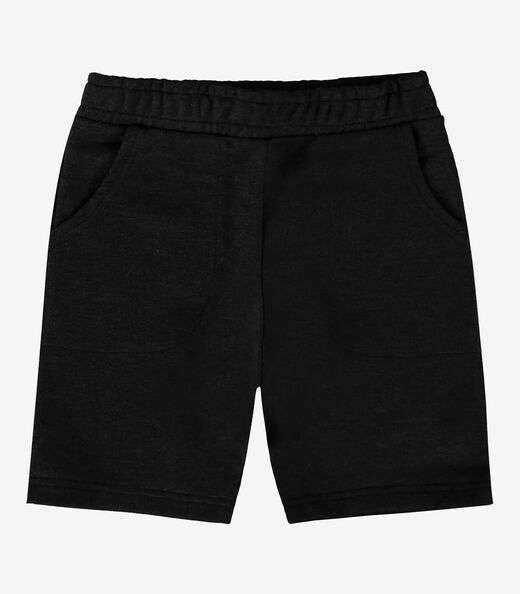 Bermuda Infantil Masculina Em Moletom Rovi Kids Preto