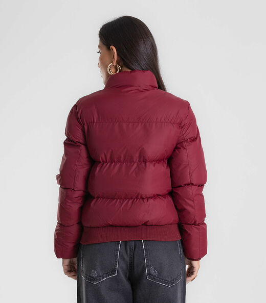 Jaqueta Feminina Puffer Microfibra Endless Vermelho