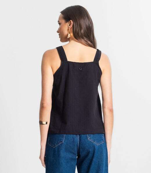 Blusa De Alça Feminina Endless Preto