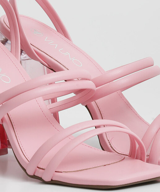 Sandália Salto Grosso Feminina Via Uno 