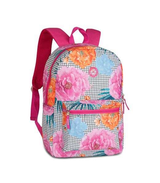Image_Mochila Escolar Feminina Estampa Floral Clio Rosa