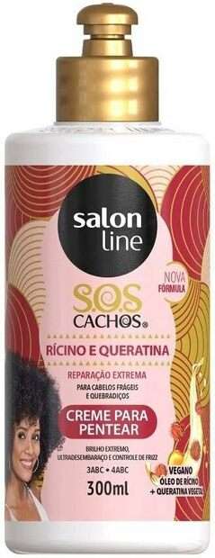 Image_Creme de Pentear Salon Line Sos Ricino Queratina 300ml