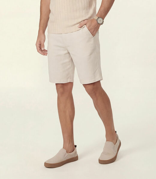 Bermuda Masculina Bengaline Diametro Bege