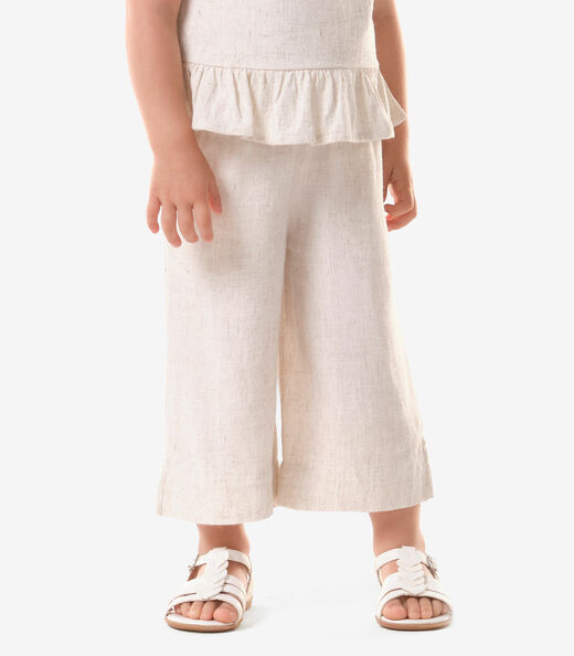 Conjunto Feminino Blusa Com Pantacourt Trick Nick Bege