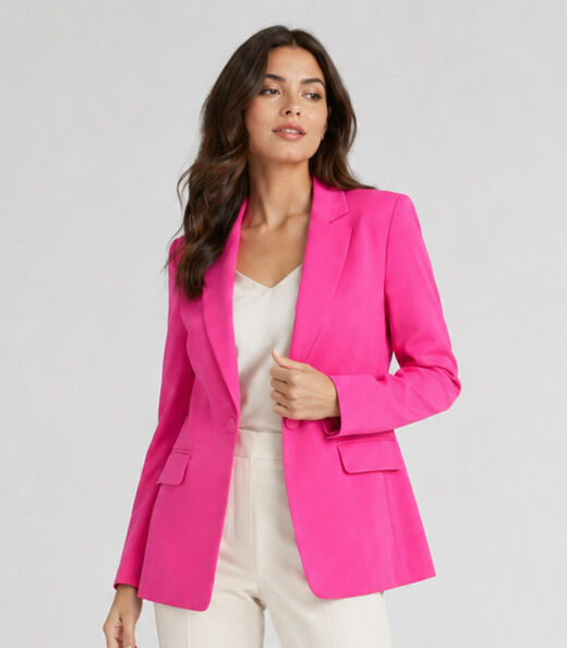 Image_Blazer Alongado Feminino Em Alfaiataria Aishty Rosa
