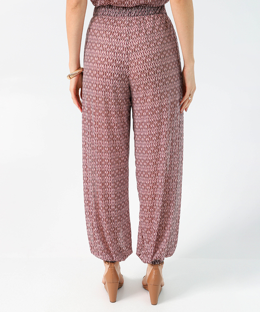 Calça Feminina Aladim Tule Estampada Marisa Vinho