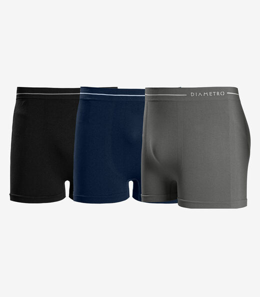 Image_Kit 3 Cuecas Boxer Lisa De Poliamida Diametro Unica