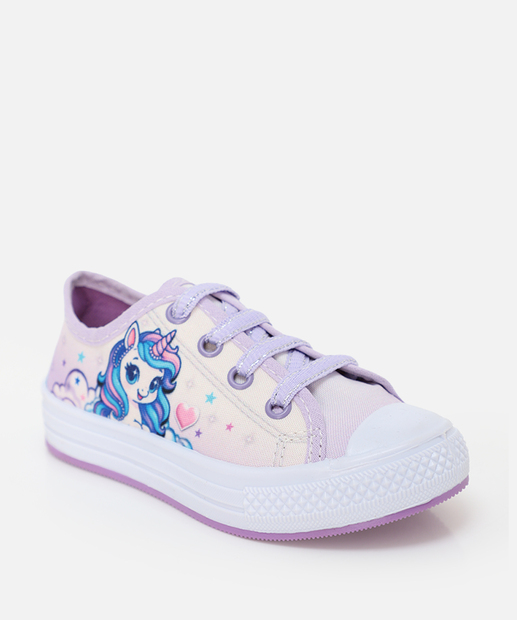 Image_Tênis Infantil Casual Estampa Únicornio Lilás