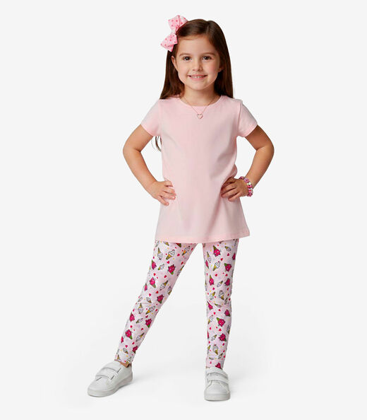 Image_Legging Infantil Em Cotton Select Rosa