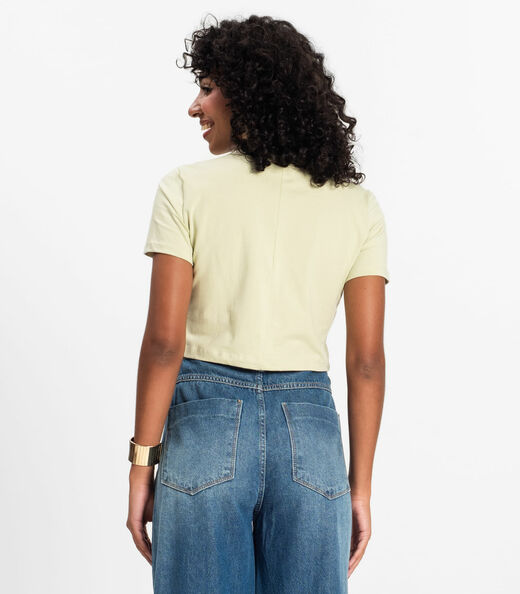 Blusa Básica Feminina Cotton Leve Rovitex Verde