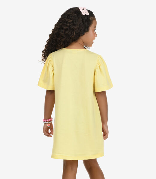 Vestido Poly Flex Touch - Meia Malha Rovi Kids Amarelo