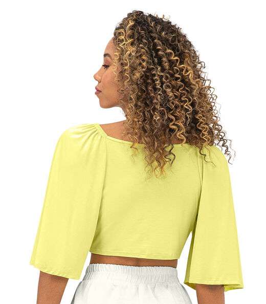 Blusa Cropped Feminina Nózinho Rovitex Verde