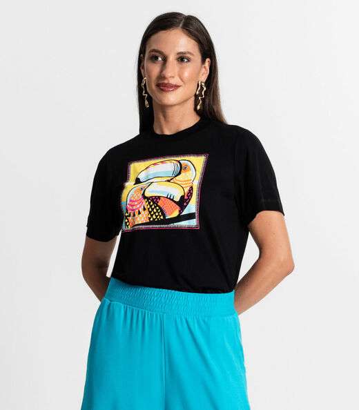 Image_Camiseta Feminina Rovitex Preto