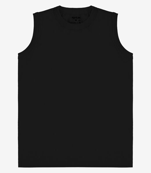 Regata Básica Infantil Masculina Rovi Kids Preto