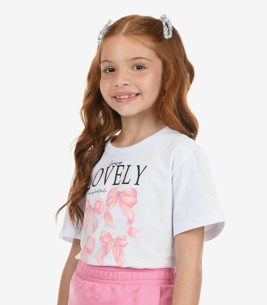 Blusa Feminina Meia Malha Rovi Kids Branco
