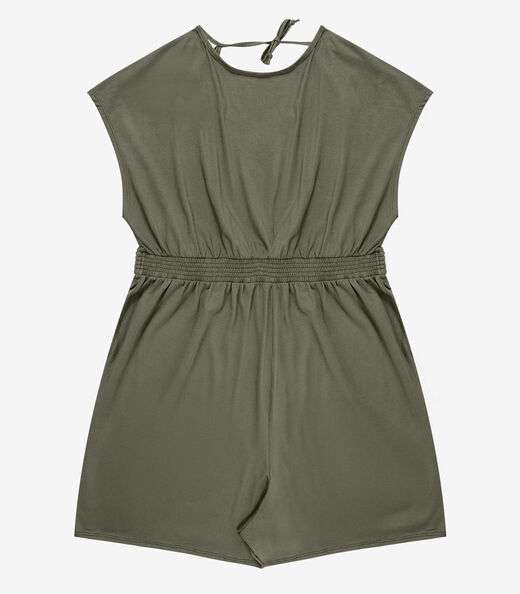 Macaquinho Feminino Malha Visco Infinita Cor Verde