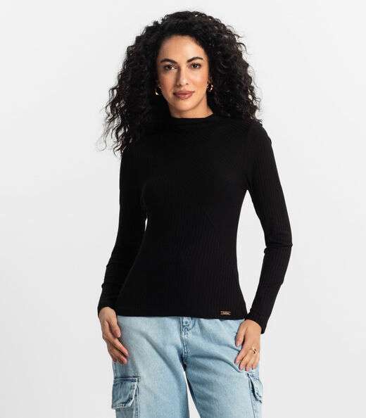 Image_Blusa Manga Longa Feminina Rovitex Preto