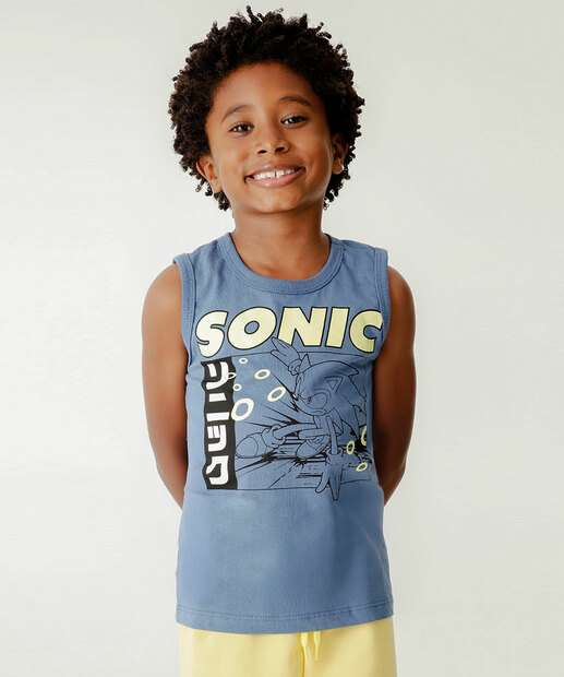 Regata Infantil Sonic Tam 4 a 10