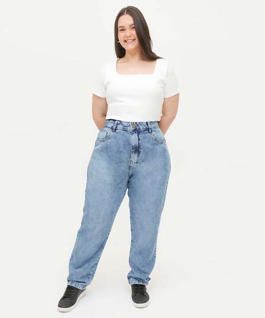 Image_Calça Plus Size Feminina Jeans Mom