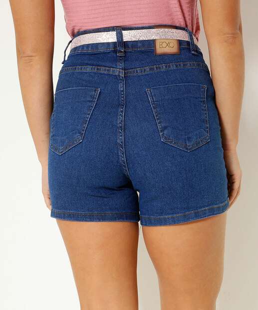 Short Feminino Barra Desfiada Ecxo Jeans