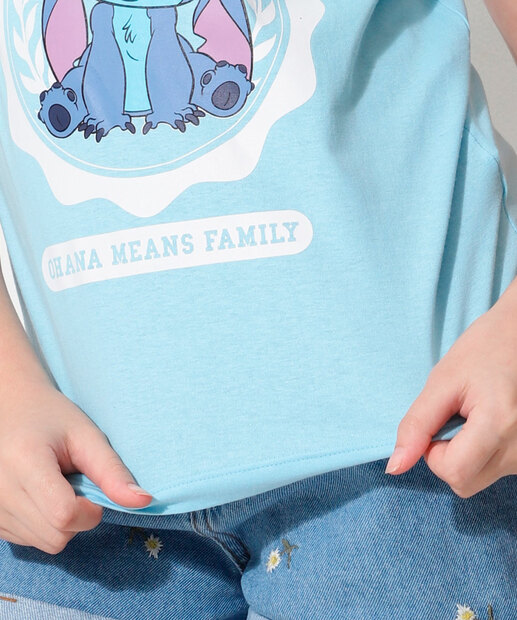 Camiseta Juvenil Estampa Stitch Disney Tam 10 a 16