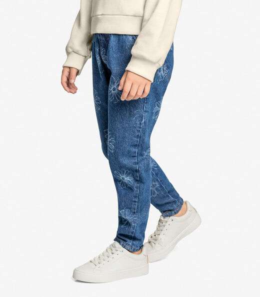 Conjunto Blusão Com Calça Jeans Trick Nick Bege