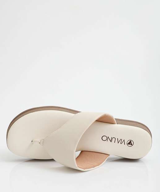 Tamanco Feminino Via Uno Off White