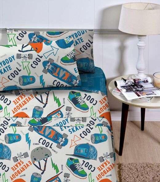 Jogo de Cama Infantil 3 Peças Corttex Bege