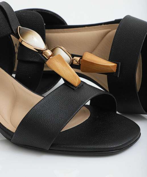 Sandália Feminina Salto Grosso Modare