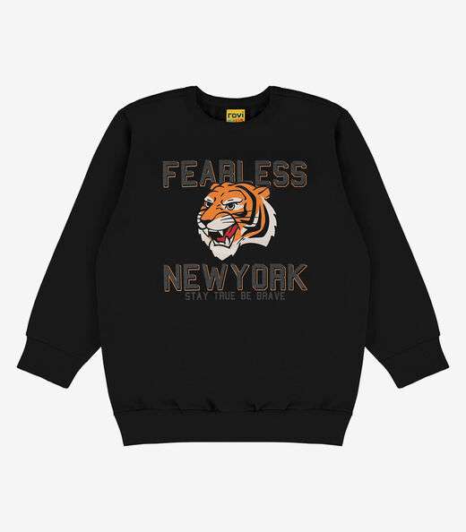 Image_Blusão Infantil Em Moletom Rovi Kids Preto