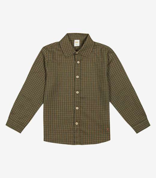 Camisa Infantil Masculina Manga Longa Trick Nick Verde