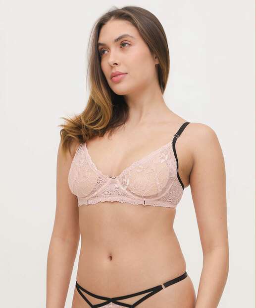 Sutiã De Renda Com Base Com Aro Sem Bojo Marisa