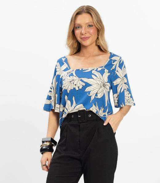 Image_Blusa Cropped Feminina Visco Maquinetada Rovitex Azul