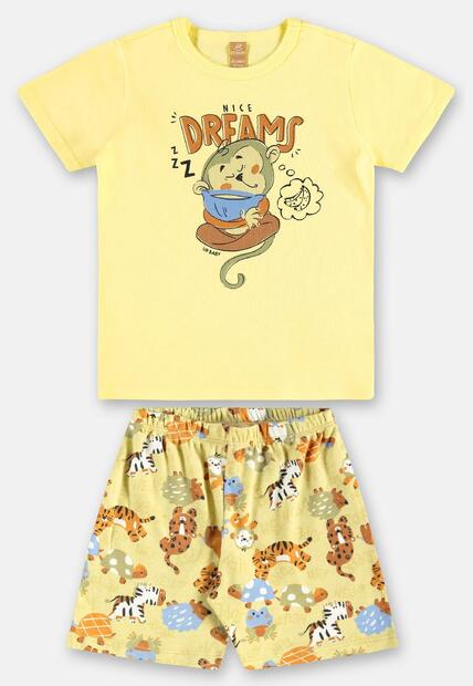Pijama Infantil Camiseta e Bermuda Up Baby