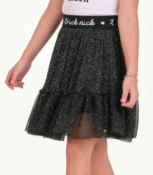 Conjunto Blusa com Saia Menina Trick Nick Preto