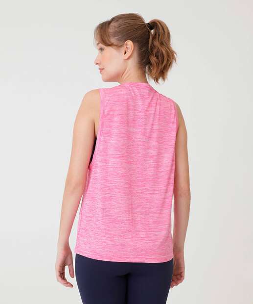 Blusa Regata Feminina Fitness Mescla Marisa