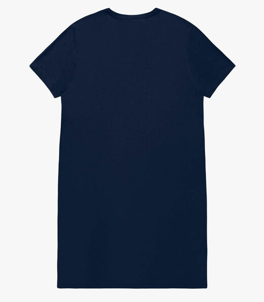 Vestido Feminino Curto Molecotton Viscose Rovitex Azul