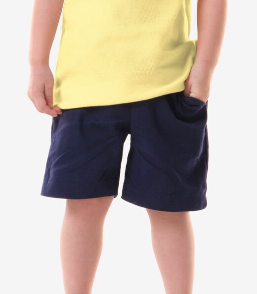 Conjunto Infantil Polo Com Bermuda Trick Nick Amarelo