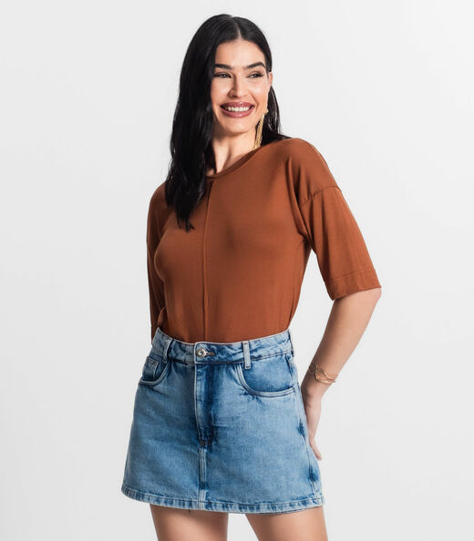 Blusa Feminina Lisa Select Marrom